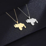 Venezuela Map Pendant Necklace for Women