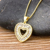 Nidin Heart Pendant Necklace for Couples