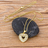 Nidin Heart Pendant Necklace for Couples