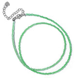 Natural Stone 2mm Faceted Beads Necklace Moonstone lapis lazuli Malachite