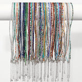 Natural Stone 2mm Faceted Beads Necklace Moonstone lapis lazuli Malachite