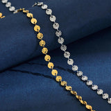 5mm Sunshine Women Vintage Necklace Stainless Steel Round Link Chain Silver