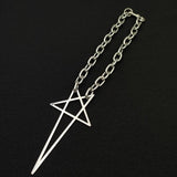 Punk Hip Hop Chain Choker Y2K Unisex Gothic Star Charms Pendant Necklace