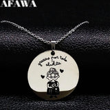 Spain Grandmother Stainless Steel Necklace for Women