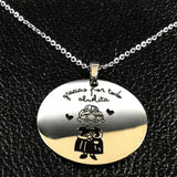 Spain Grandmother Stainless Steel Necklace for Women
