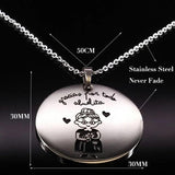Spain Grandmother Stainless Steel Necklace for Women