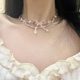Colorful Crystal Star Flower Necklace for Women