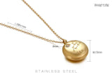12 Constellation Necklace Zodiac Signs Stainless Steel Coffee Beans Pendant