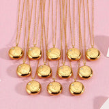 12 Constellation Necklace Zodiac Signs Stainless Steel Coffee Beans Pendant