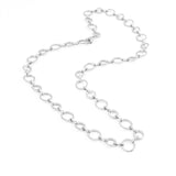 Stainless Steel Women Circular Ring Chocker Necklace Bracelet
