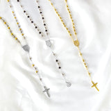 Christianity Rosary Beads Necklaces with Cross Pendant