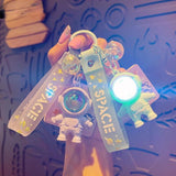 Cartoon Spaceman Light Glowing Keychain Sunset Light Luminous Keychain