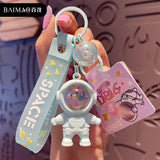Cartoon Spaceman Light Glowing Keychain Sunset Light Luminous Keychain