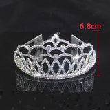 Charm Rhinestone Wedding Tiara Combs Hair Accessories