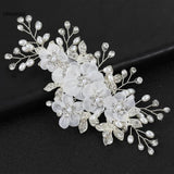 Rhinestone Bride Hair Jewelry Pearl Hairpin Headdress