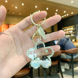 Cherry Blossoms Shape Keychains for Couples Boutique Star Bag Pendant