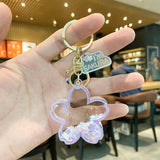 Cherry Blossoms Shape Keychains for Couples Boutique Star Bag Pendant