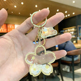 Cherry Blossoms Shape Keychains for Couples Boutique Star Bag Pendant