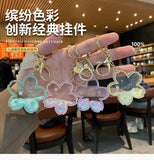 Cherry Blossoms Shape Keychains for Couples Boutique Star Bag Pendant