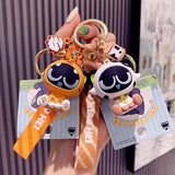 Luo Xiaohei Animal Keychain Fun Keyring Bag Pendant