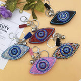 Turkey Eye Crystal Key Chain Bag Pendant Eye Key Ring For Women