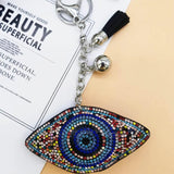 Turkey Eye Crystal Key Chain Bag Pendant Eye Key Ring For Women