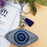 Turkey Eye Crystal Key Chain Bag Pendant Eye Key Ring For Women