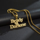 Acheerup Personalized Cuban Chain Necklace Custom Name Stainless Steel