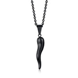Italian Horn Pendant Necklaces for Men Jewelry