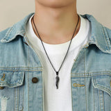 Italian Horn Pendant Necklaces for Men Jewelry