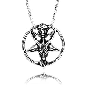 Vintage Goat Stainless Steel Pendant Hip Hop Necklaces for Men