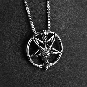 Vintage Goat Stainless Steel Pendant Hip Hop Necklaces for Men