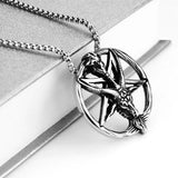 Vintage Goat Stainless Steel Pendant Hip Hop Necklaces for Men
