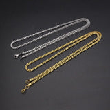 High Women Necklace Stainless Steel Chain Gold/Silver Mens Necklace