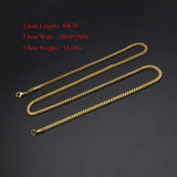 High Women Necklace Stainless Steel Chain Gold/Silver Mens Necklace