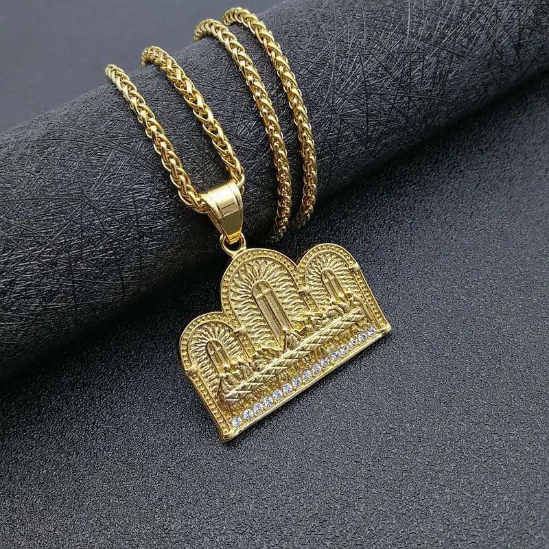 Hip Hop Hiphop Last Dinner Pendant Necklace Stainless Steel