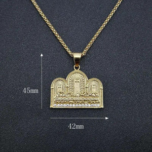Hip Hop Hiphop Last Dinner Pendant Necklace Stainless Steel
