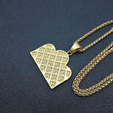 Hip Hop Hiphop Last Dinner Pendant Necklace Stainless Steel