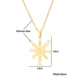 Stainless Steel Map Flag Pendant Necklaces Filipino Maps Men Women Jewelry