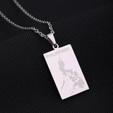 Stainless Steel Map Flag Pendant Necklaces Filipino Maps Men Women Jewelry
