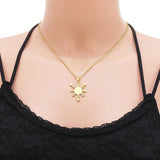 Stainless Steel Map Flag Pendant Necklaces Filipino Maps Men Women Jewelry
