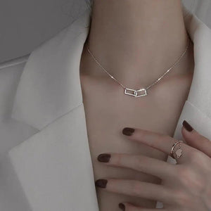 925 Sterling Silver Zircon Necklace Pendant for Women