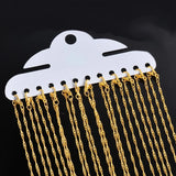 2mm Water Wave Chains Necklace for DIY Jewelry Making