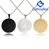 Spanish Lord's Prayer Pendant Necklace Silver Jewelry Chain
