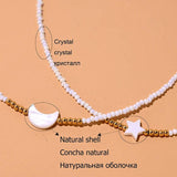 Crystal Beads Star Choker Pendant Necklace for Women