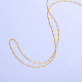 24k Gold Necklace for Women Charm Wedding Jewelry Gift