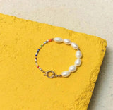 Bohemian Freshwater Pearl Necklace Bracelet Set