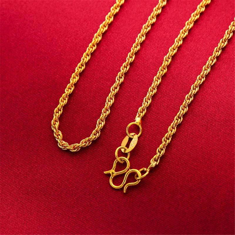 2mm Bead Chain Necklace for Women Wedding Jewelry