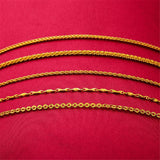 2mm Bead Chain Necklace for Women Wedding Jewelry