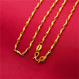 2mm Bead Chain Necklace for Women Wedding Jewelry